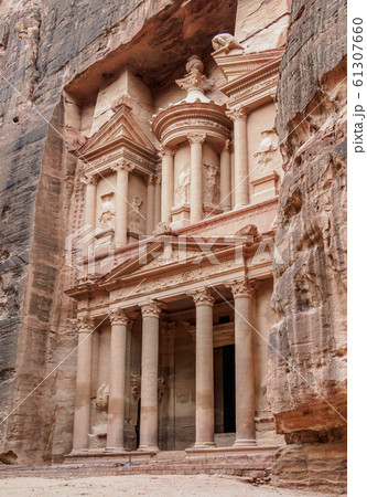 The Treasury in Petra, Jordan The Treasury in Petra, Jordan 61307660