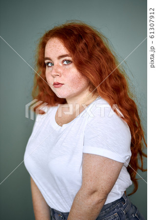 Portrait of young red hair model Portrait of young red hair model 61307912