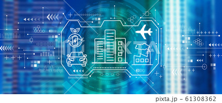 Smart city concept Smart city concept 61308362