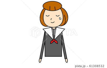 卒業式の女の子パターン 61308532