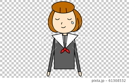 卒業式の女の子パターン 61308532