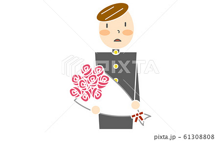 卒業式の男の子パターン 61308808