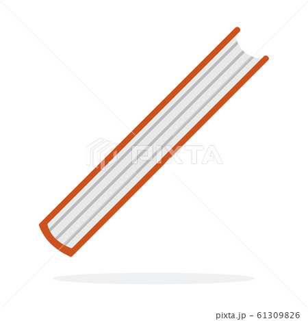 Vertical book thickness vector flat isolated 61309826