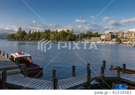 Bowness-on-Windermere harbor view, Lake District 61310361