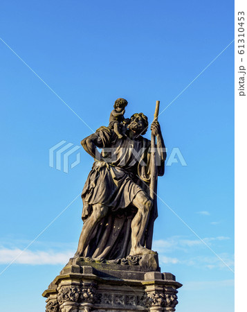 Sculpture at Charles Bridge in Prague Sculpture at Charles Bridge in Prague 61310453
