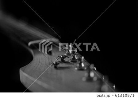 Electric Guitar Neck Close-up C 61310971