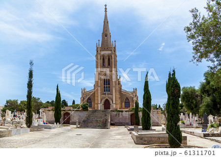 Neo-Gothic Addolorata Cemetery in Malta 61311701