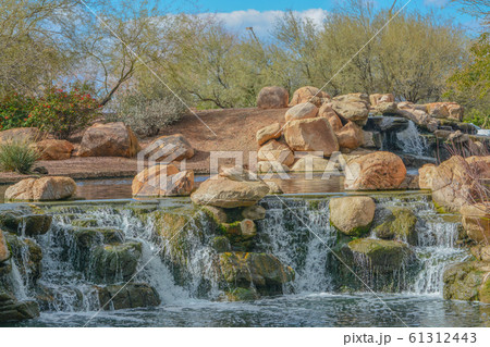 Water fall at Anthem in the Sonoran Desert, Maricopa County, Arizona USA Water fall at Anthem in the Sonoran Desert, Maricopa County, Arizona USA 61312443