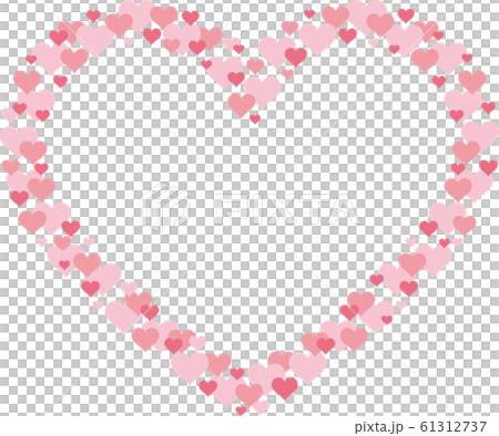 ハートのハート型 イラスト ハートのハート型 イラスト 61312737