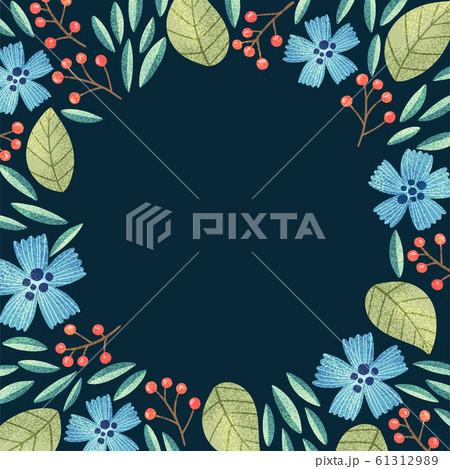 Floral background frame 61312989