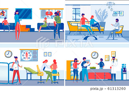 Family Healthcare Hospital Visitors and Doctors. 61313260