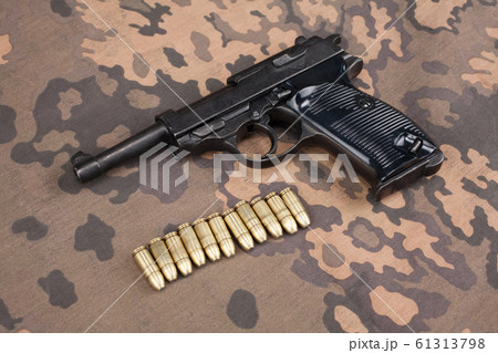 WWII era nazi german army 9 mm pistol WWII era nazi german army 9 mm pistol 61313798