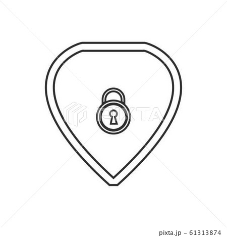 Vector Sign Security Shield Icon Templateのイラスト素材