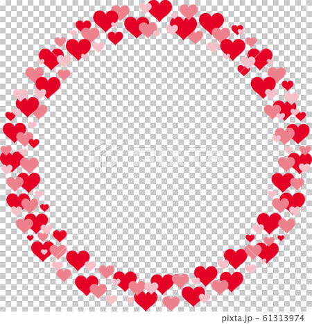 ハートのリング 赤色 イラスト ハートのリング 赤色 イラスト 61313974