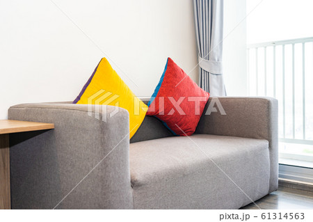 Pillow on sofa chair decoration interior Pillow on sofa chair decoration interior 61314563