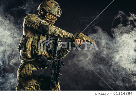 Professional Worker Of Military Serviceの写真素材