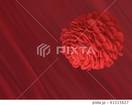 Red blood cell is flowing in blood vessel of body. Red blood cell is flowing in blood vessel of body. 61315627