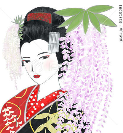 藤娘 素材 藤娘 素材 61319691