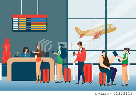 Screening Passengers, Check In Airport Group Of 61323115