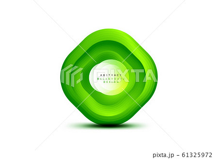 Square geometric banners with 3d smooth blend effect. Digital technology trendy icon design. Vector Illustration For Wallpaper, Banner, Background, Card, Book Illustration, landing page 61325972