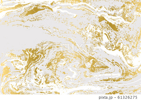 Minimalistic gold and gray marble pattern. Agate background. 61326275