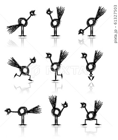 Funny cock collection for your design 61327503