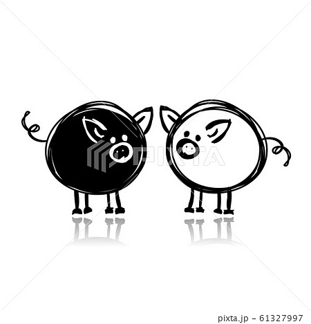 Cute piggy for your design Cute piggy for your design 61327997