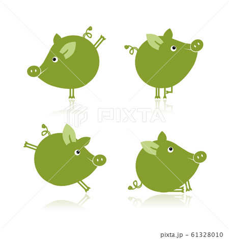 Cute piggy for your design 61328010