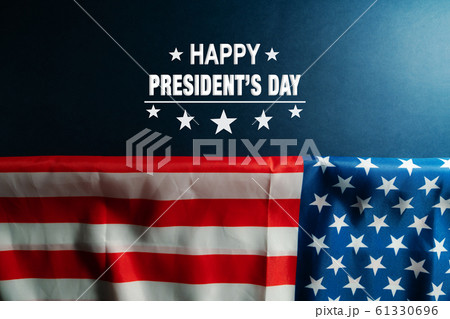 Presidents day celebrate on America flag background Presidents day celebrate on America flag background 61330696