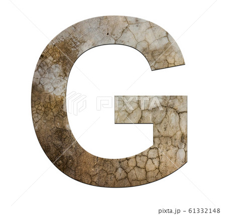 g letter cracked cement texture isolate g letter cracked cement texture isolate 61332148