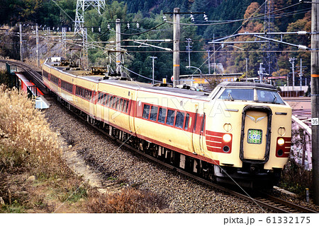 1996年　中央西線を走る381系L特急しなの6両 61332175