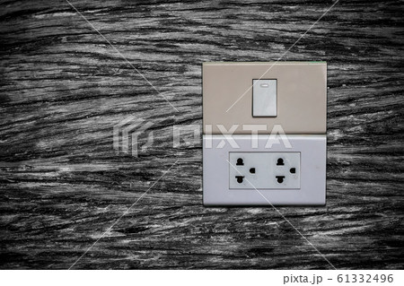 Vintage plug on wood Vintage plug on wood 61332496