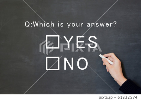黒板とYes/Noクエスション 61332574