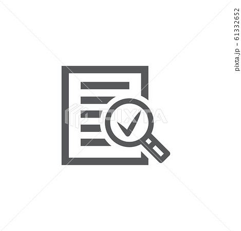 Audit icon on white background Audit icon on white background 61332652