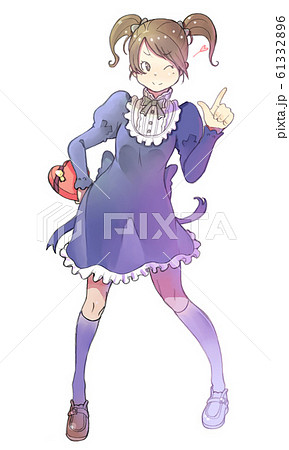 バレンタインチョコを持っている女の子 バレンタインチョコを持っている女の子 61332896