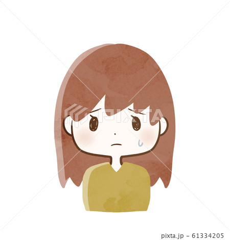 哀しい顔 女性 哀しい顔 女性 61334205