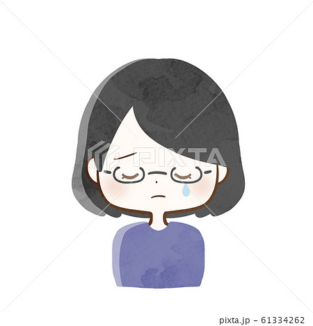 哀しい顔 女性 哀しい顔 女性 61334262