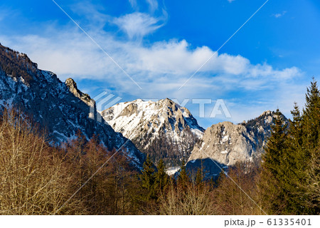 Peaceful mountain view of Hochschwab mountains 61335401