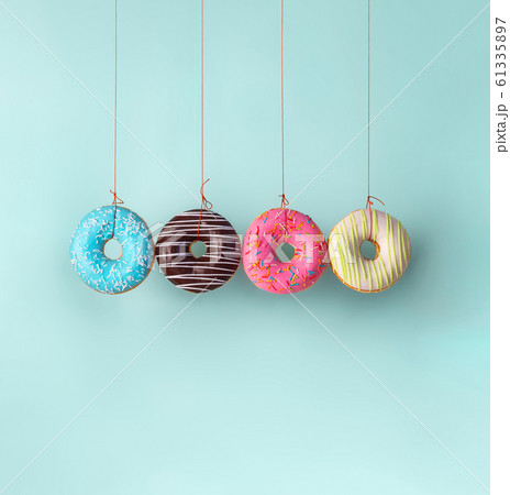 Collision balls made from donuts Collision balls made from donuts 61335897