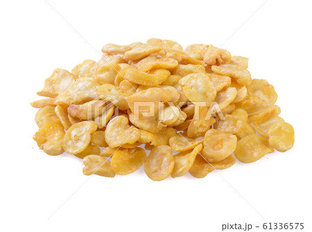 nuts or Salted broad beans or vicia faba on a 61336575