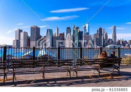 《ニューヨーク》マンハッタンの眺め・ブルックリンハイツプロムナード 61336865