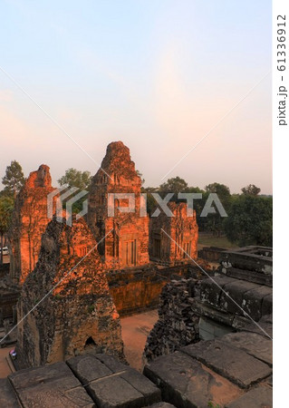 プレループ遺跡　アンコールワット遺跡群　夕日　シェムリアップ　世界遺産　カンボジア　観光地　海外旅 61336912