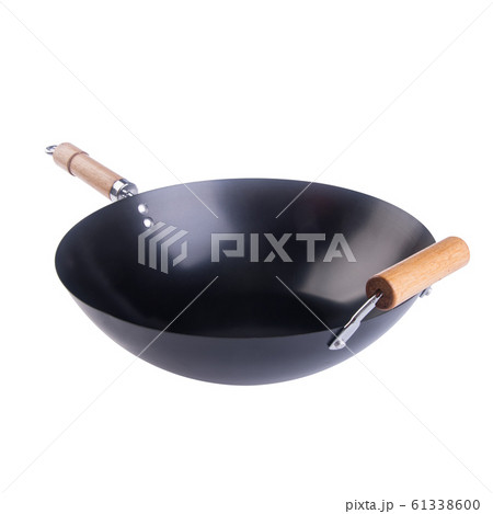 pan or metal frying pan on a background new. 61338600