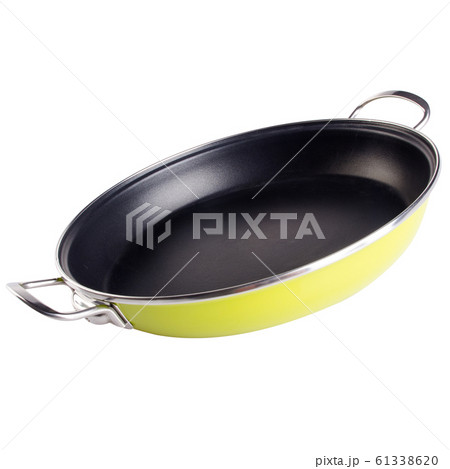 pan or metal frying pan on a background new. 61338620