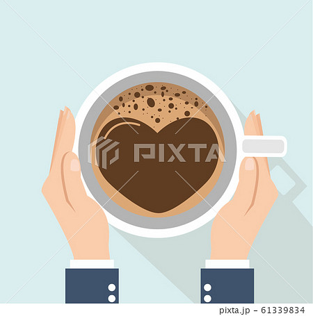business Hand holding coffee cup vector 61339834