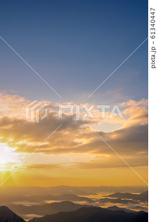 大江山の雲海の写真素材