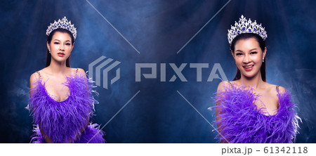 Miss Pageant Contest Gown dress with Diamond Crown 61342118