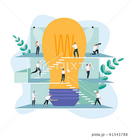 People working with the idea vector People working with the idea vector 61343788