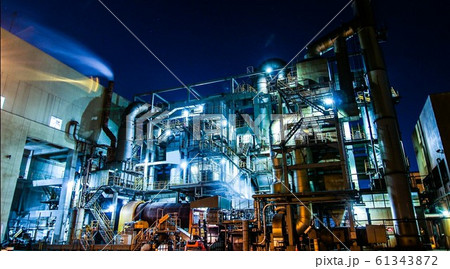 工場夜景 61343872