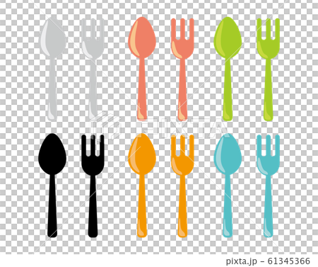 フォーク スプーン カトラリーのイラスト素材